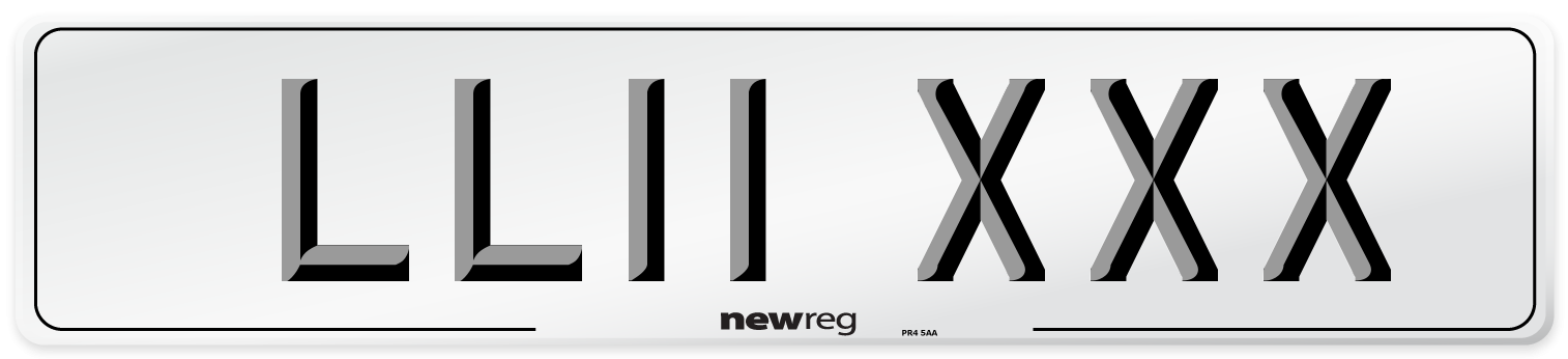 LL11 XXX Number Plate from New Reg